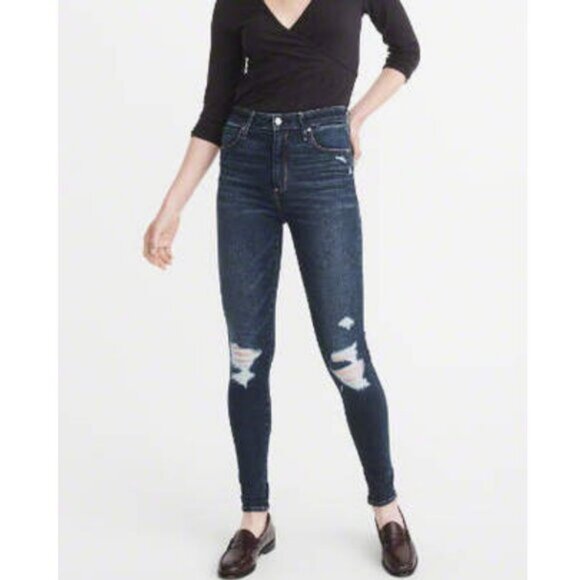 Abercrombie And Fitch Simone High Rise Super Skinny Jean Size 26 - Picture 1 of 7